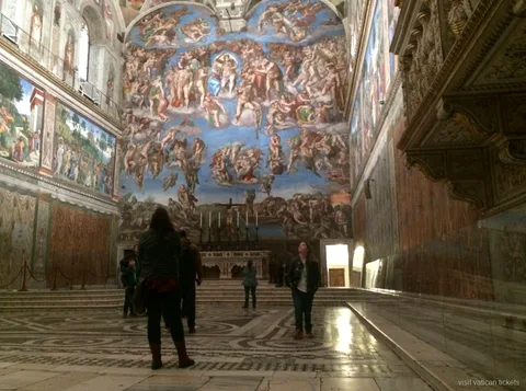 St. Peter's Basilica interior on the dome climb combo tour