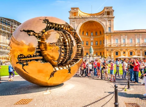 Galerie des Cartes lors de la visite guidée officielle des Musées du Vatican